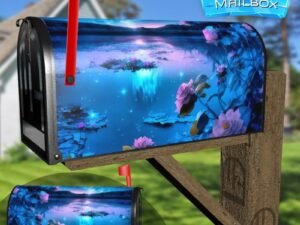 Milky Way above the Lake Decorative Rural Farm Mailbox Cover