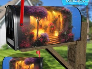 Romantic Villa Balcony #1 Decorative Rural Farm Mailbox Cover