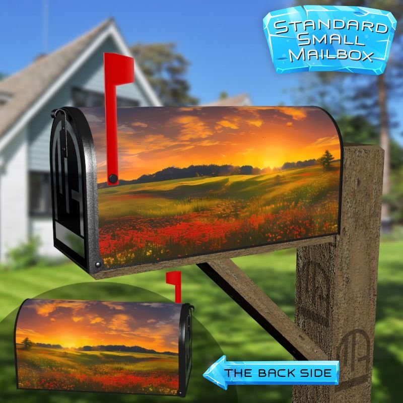 Flowers of the Meadow Decorative Rural Farm Mailbox Cover - Image 2