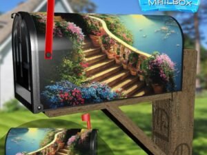 Romantic Villa Balcony #2 Decorative Rural Farm Mailbox Cover