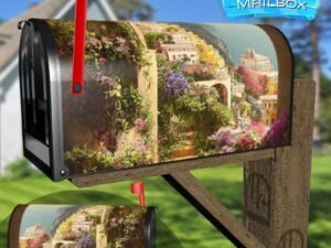 Romantic Villa Balcony #3 Decorative Rural Farm Mailbox Cover