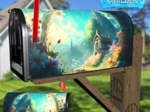 Secret Gate in Elf Land Decorative Rural Farm Mailbox Cover
