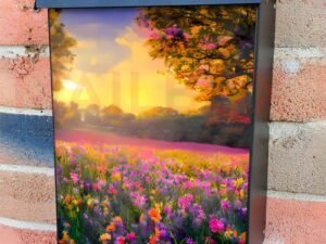 Wildflower Meadow Colonial Mailbox Cover