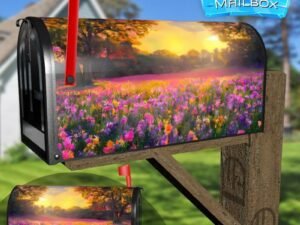 Wildflower Meadow Decorative Rural Farm Mailbox Cover