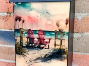 Seaside Holiday Colonial Mailbox Cover