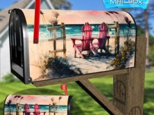 Seaside Holiday Decorative Rural Farm Mailbox Cover