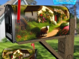 Little Ukrainian Village Decorative Rural Farm Mailbox Cover