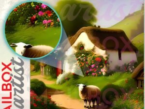 Little Ukrainian Village Colonial Mailbox Cover