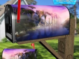 Old Tall Bridge Decorative Rural Farm Mailbox Cover