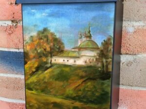 Church in an Old Russian City Colonial Mailbox Cover