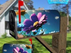 Spring Flowers in the Meadow #3 Decorative Rural Farm Mailbox Cover
