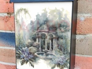 Beautiful Summer Garden #2 Colonial Mailbox Cover