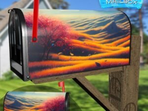 In the Shadow of the Hill Decorative Rural Farm Mailbox Cover