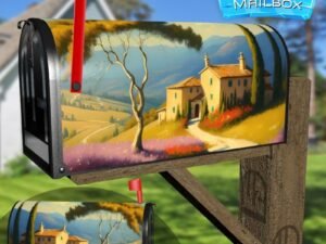 Summer in Tuscany Decorative Rural Farm Mailbox Cover