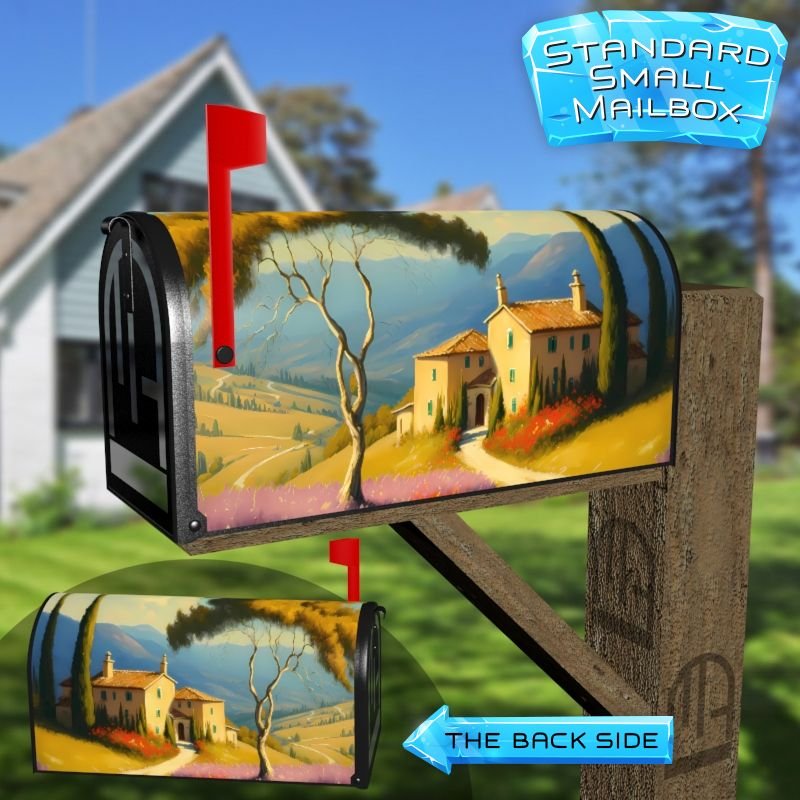 Summer in Tuscany Decorative Rural Farm Mailbox Cover - Image 2