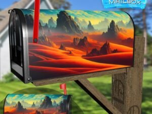 Hills in the Desert Decorative Rural Farm Mailbox Cover