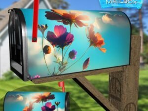 Spring Flowers in the Meadow #5 Decorative Rural Farm Mailbox Cover