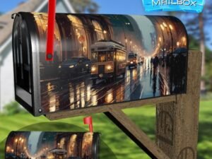 Summer Evening in New York Decorative Rural Farm Mailbox Cover