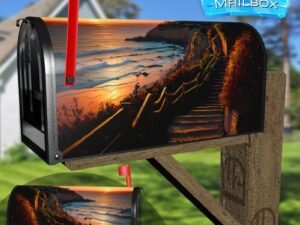 Sunset at Laguna Beach Decorative Rural Farm Mailbox Cover