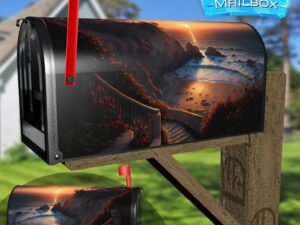 Sunset at Laguna Beach #2 Decorative Rural Farm Mailbox Cover