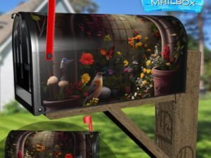 Secret Fairy Garden #5 Decorative Rural Farm Mailbox Cover