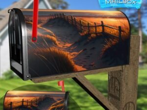 Sunrise Beach at Holland Decorative Rural Farm Mailbox Cover