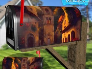 Old Mediterranean City #1 Decorative Rural Farm Mailbox Cover