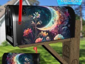 Bohemian Flower Moon #9 Decorative Rural Farm Mailbox Cover