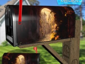 Old Mediterranean City #3 Decorative Rural Farm Mailbox Cover