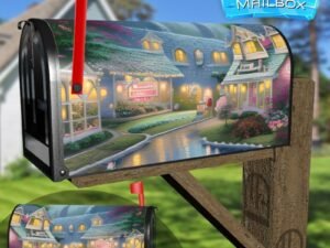 Beautiful Country Houses Decorative Rural Farm Mailbox Cover