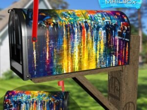 Rain in the Central Park #1 Decorative Rural Farm Mailbox Cover