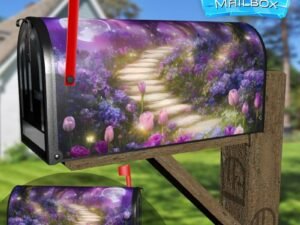 Fairy Garden in the Moonlight Decorative Rural Farm Mailbox Cover