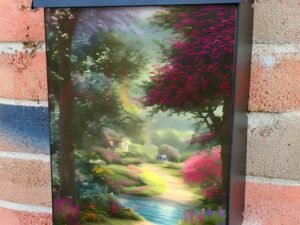 The Fairy Cottage Colonial Mailbox Cover