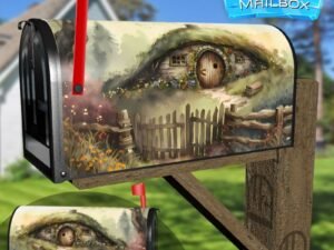 Cute Hobbit Cottage Decorative Rural Farm Mailbox Cover