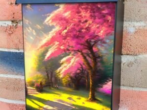 Spring in the Park #1 Colonial Mailbox Cover