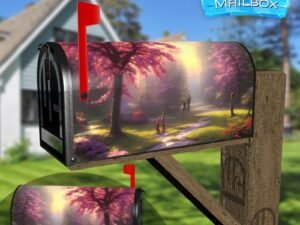 Spring in the Park #3 Decorative Rural Farm Mailbox Cover