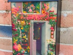 Cute Flower Shop #1 Colonial Mailbox Cover