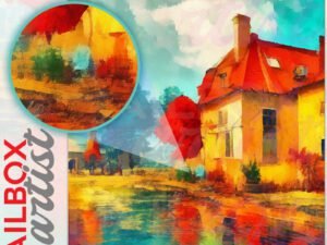 Villa by the Canal Colonial Mailbox Cover