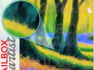 Midnight in the Summer Forest Colonial Mailbox Cover