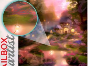 Little Cozy Village Colonial Mailbox Cover